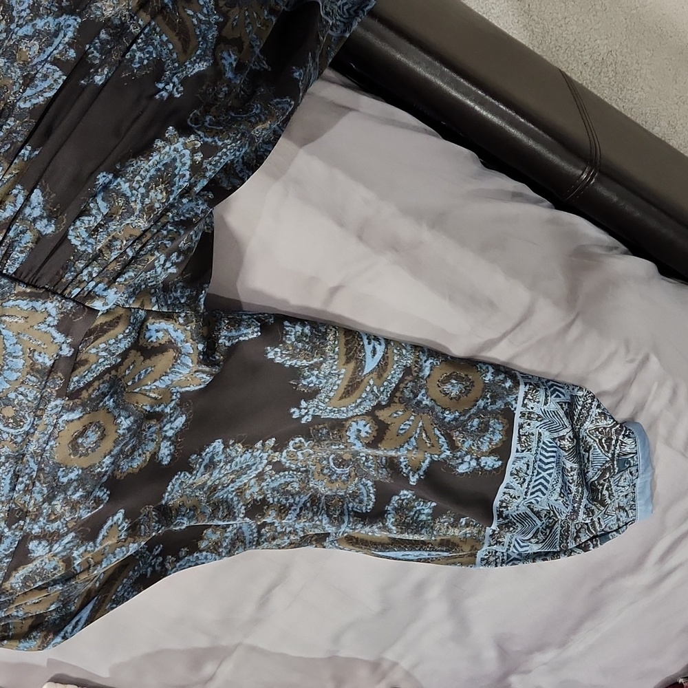 Free People Jacquard-Patterned Collared Mini Dress - image 5